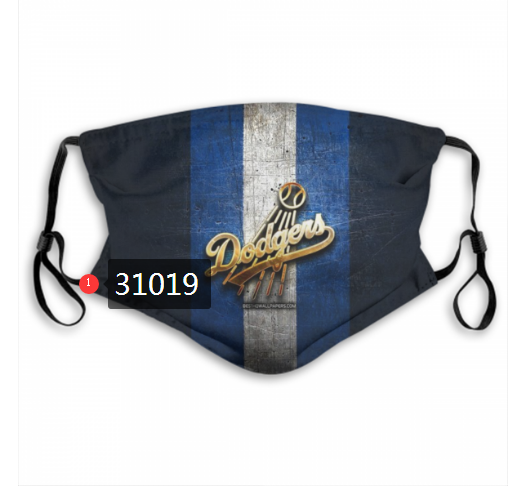 2020 Los Angeles Dodgers Dust mask with filter 62->mlb dust mask->Sports Accessory